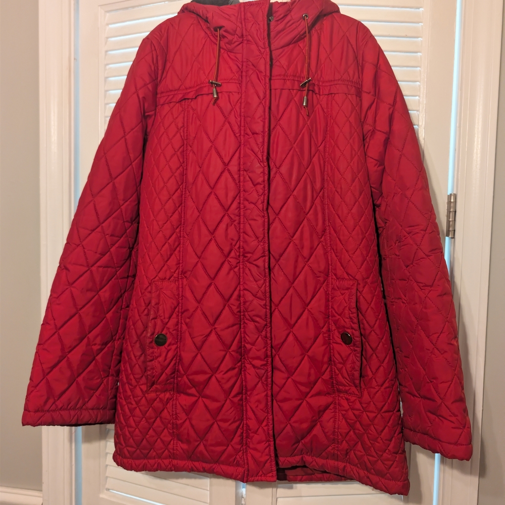 Covington Red Quilted Women's Puffer Jacket